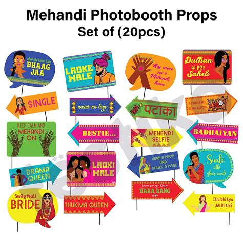 Aggregate More Than 78 Mehndi Photo Booth Props Super Hot Rausach Edu Vn