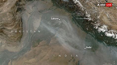 Nasa Satellite Image Shows Smoke From Farm Fires In Punjab Region As