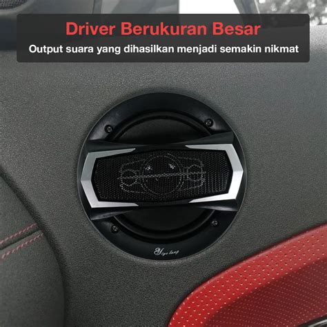 Yiyelang Speaker Mobil Coaxial Hifi Way Inch W Pcs Yl B