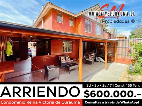 Curauma Casa En Arriendo Condominio Reina Victoria Claudio San