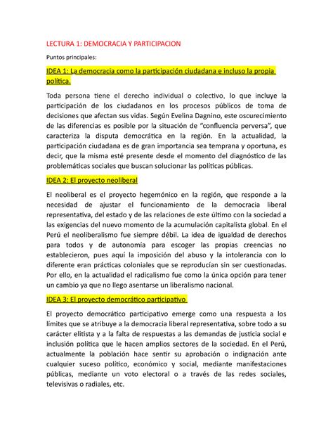 Etica Lectura Ciclo Amrzo 2021 Ciudadanía Y Reflexión Ética Utp