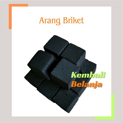 Jual Arang Briket Kotak Kg Arang Kotak Kubus Areng Batok Kelapa