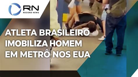 Atleta Brasileiro Imobiliza Homem Em Metr Nos Eua Ap S Ser Atacado