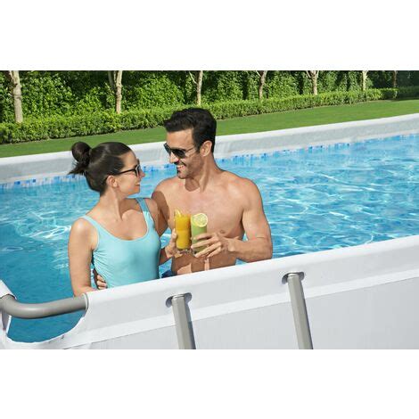 Piscina Fuori Terra Rettangolare Power Steel X X Cm Bestway Z