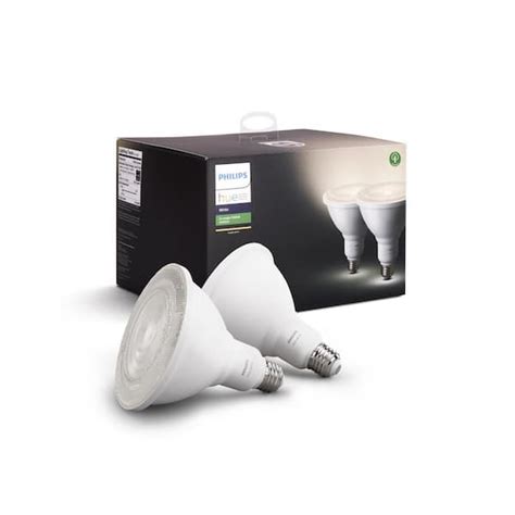 Philips Hue White Outdoor Par Led W Equivalent Waterproof Dimmable