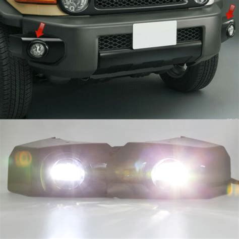 2pcs For Toyota FJ Cruiser 2007 2020 LED Fog Lamp Front Bumper Driving