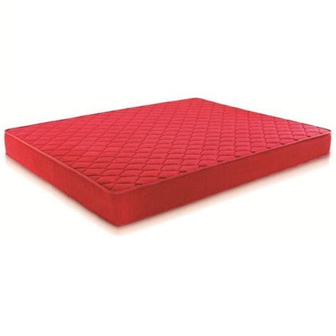 Plain 4 Inch Red Bonded Foam Mattress For Home Size 6 X 6 Feet At Rs