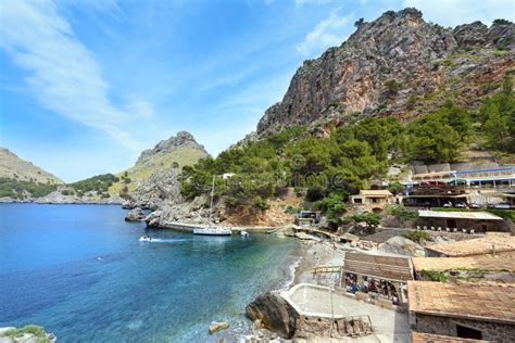 Dorp Sa Calobra Op De Kust Van De Middellandse Zee Eiland Majorca