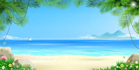 Sea Landscape With Green Hills 2522783 Vector Art At Vecteezy