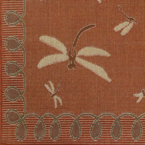 Dragonfly Terracotta Outdoor Rugs Rug Area Outside Home Infatuation