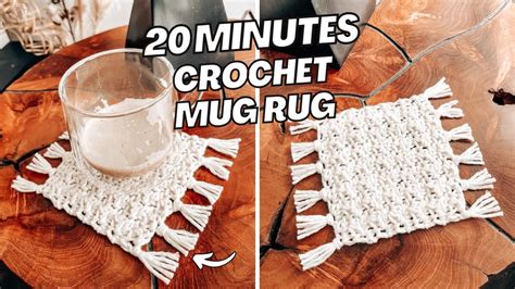 How To Crochet A Beautiful Mug Rug Tutorial Cj Design Blog Youtube