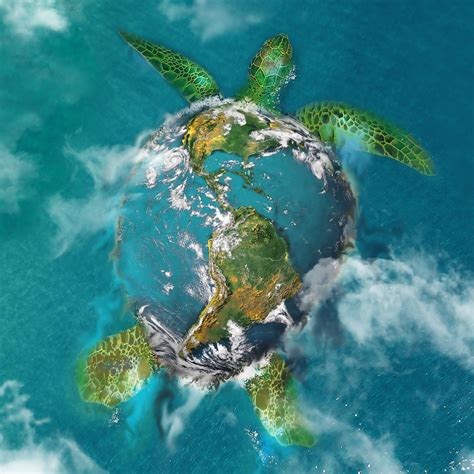 Earth Turtle Rare Digital Artwork Makersplace