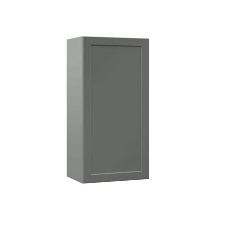 Hampton Bay Designer Series Melvern Storm Gray Shaker Assembled Wall