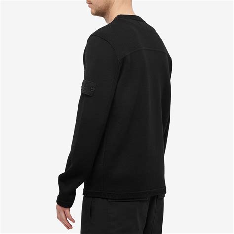 Stone Island Ghost Crew Knit Black END US