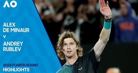 Alex De Minaur V Andrey Rublev Highlights Australian Open Fourth