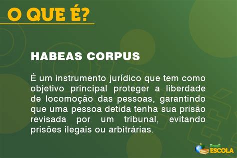 Habeas Corpus O Que É