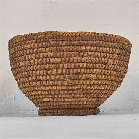 Cesta Antigua Cesta De Mimbre Amaru Antiques