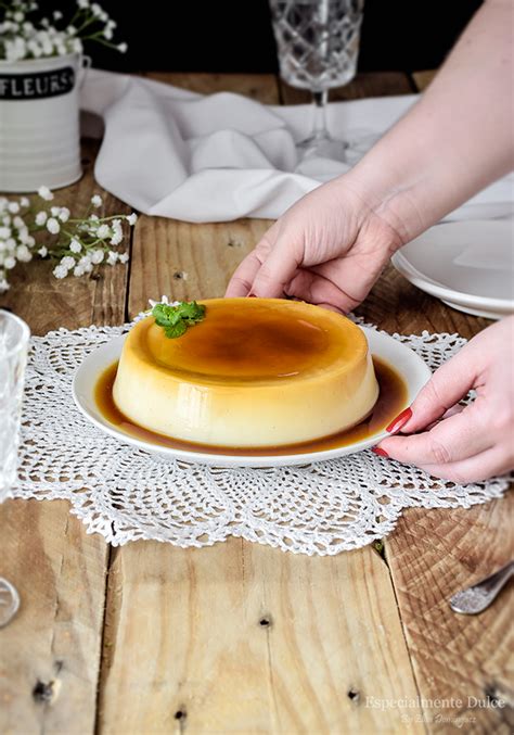 Flan de queso fácil sin huevo y sin horno Especialmente Dulce