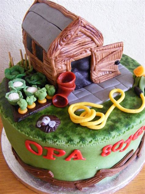 Garden Shed Decorated Cake By Karen Dodenbier CakesDecor