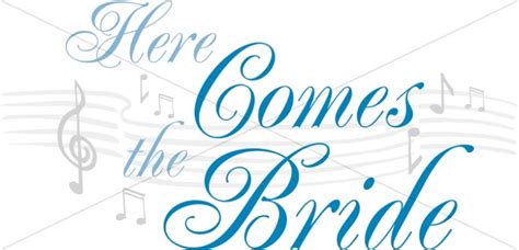 Here Comes the Bride Song | Event Word Art