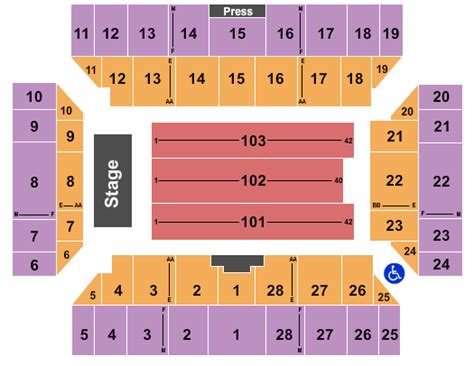 Visions Veterans Memorial Arena Tickets And Seating Chart Event Tickets Center