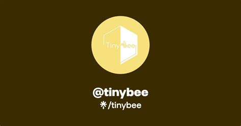 tinybee | Instagram, Facebook | Linktree