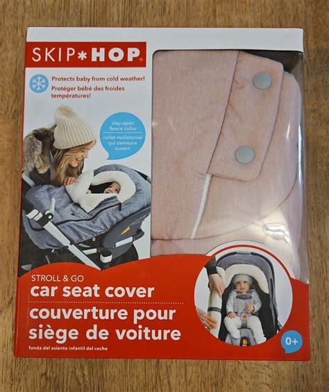 Skip Hop Winter Car Seat Cover Ultra Plush Fleece Pink Heather For Sale