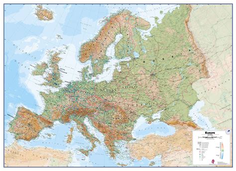 Europe Map With Physical Features