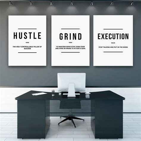 Motivational wall decor office wall art inspirational etsy – Artofit