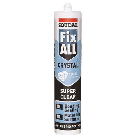 Soudal Fix All Crystal Bonding Sealant Clear