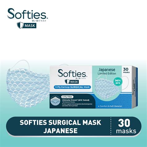 Jual Masker Softies Mask Earloop Surgical Isi Motif Batik Free