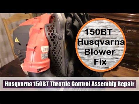 How To Repair A Husqvarna Leaf Blower Bt Backpack Blower Youtube