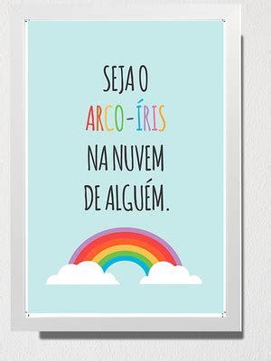 Arte Digital Para Poster Quadro Seja O Arco Iris Na Nuvem Compre