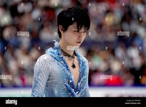 Japanese Figure Skater Yuzuru Hanyu Competes In The Men Short Program