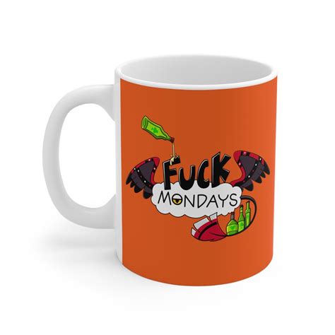 Fuck Mondays Husk Inspired Hazbin Hotel Coffee Mug Oz Etsy