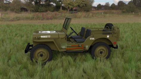 Full W Chassis Jeep Willys Mb Military Hdri D Model Cgtrader