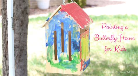 Painting A Butterfly House For Kids