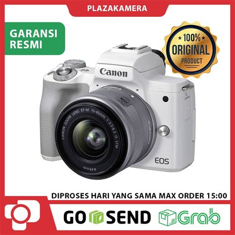 Jual Canon Eos M50 Mark Ii Kit 15 45mm Mirrorless Camera White