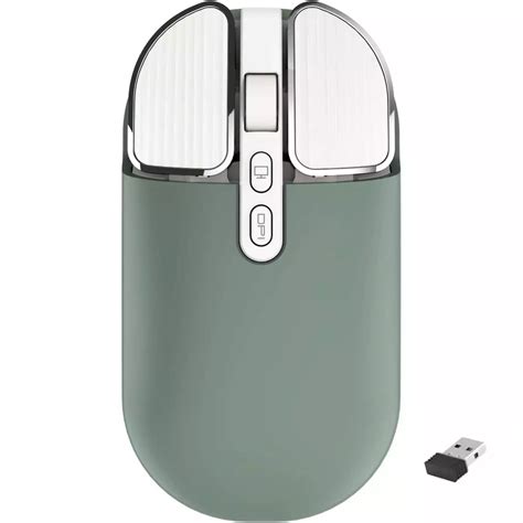 R8 1716 Rechargeable Wireless Silent Mouse, 2400 DPI (Green ...