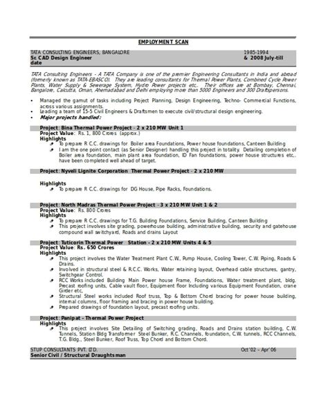 Mechanical Draftsman Resume Format Word Williamson Ga Us