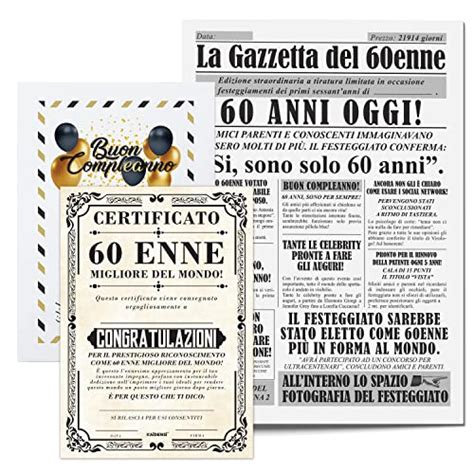 Scherzi Per Festa Di Compleanno 60 Anni 2018 Le Migliori Offerte Web