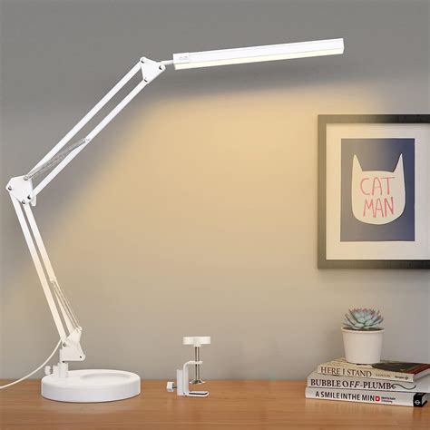 SKYLEO LED Bureaulamp Met Basis En Klem Oogbeschermende LED Lamp