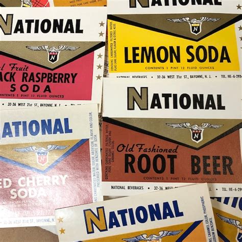 Vintage Soda Labels - Etsy