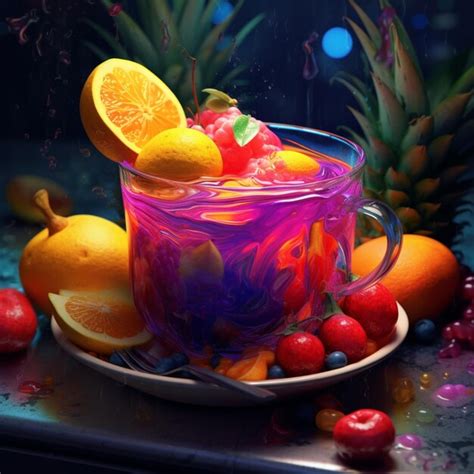 Premium Ai Image There Is A Glass Of Fruit Juice With A Slice Of Orange On Top Generative Ai