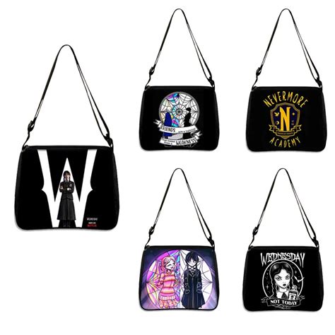 Wednesday Addams And Enid Women Crossbody Bags Nevermore Academy