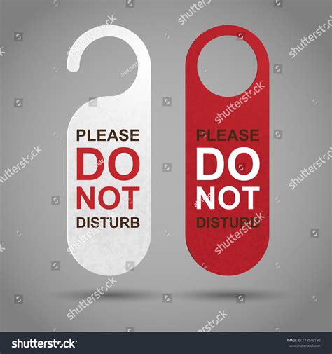 Do Not Disturb Stock Vector Royalty Free 173546132 Shutterstock