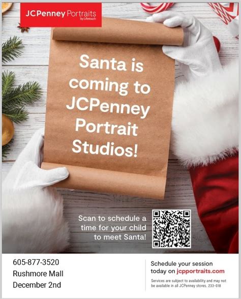 Jcpenney Portraits Santa Event Uptown Rapid Mall Rockstep Capital