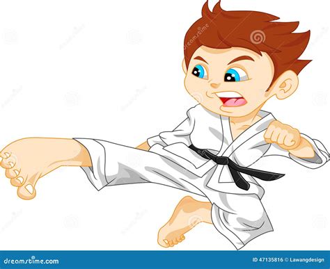 Karate Chop Cartoon Vector | CartoonDealer.com #8071525