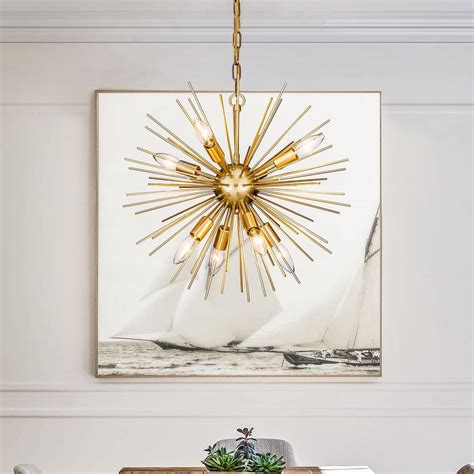 Reviews For ALOA DECOR 8 Light 19 In Modern Antique Gold Sputnik