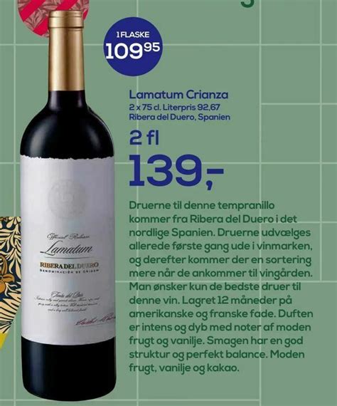 Lamatum Crianza Tilbud Hos Irma